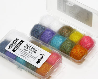 You added <b><u>Baitfish Supreme Dubbing, Box, Bright Colors</u></b> to basket.