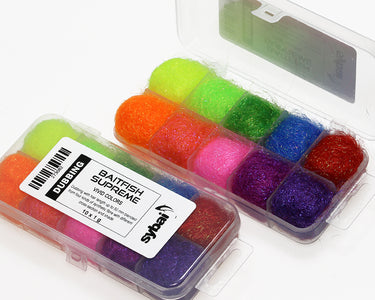 You added <b><u>Baitfish Supreme Dubbing, Box, Vivid Colors</u></b> to basket.
