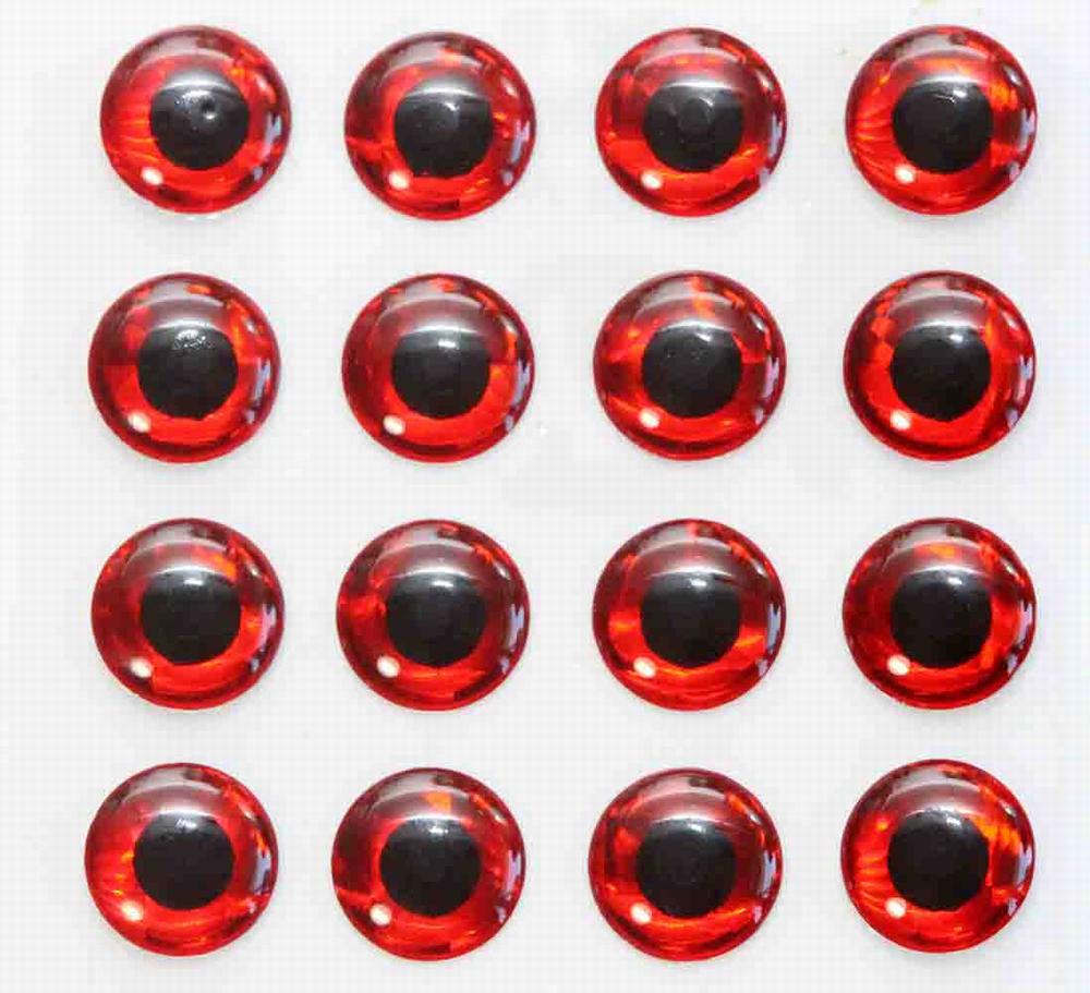 3D Epoxy Eyes - Holo Red