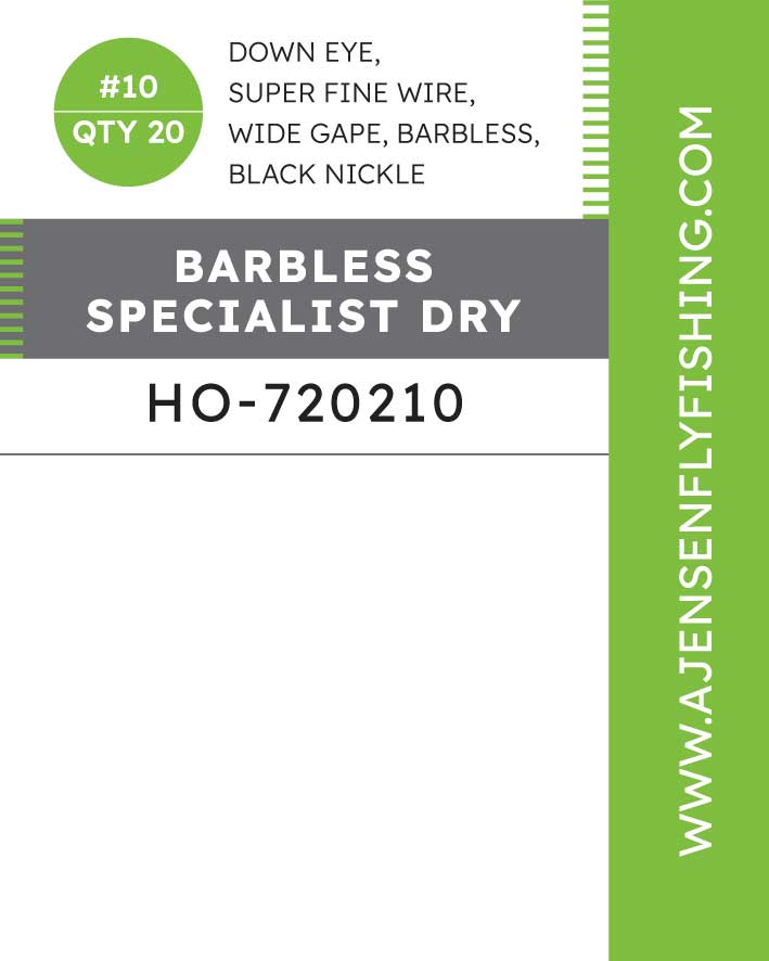 A.Jensen BARBLESS SPECIALIST DRY Hook â€“ Barbless-specialist-dry-card_web.jpg