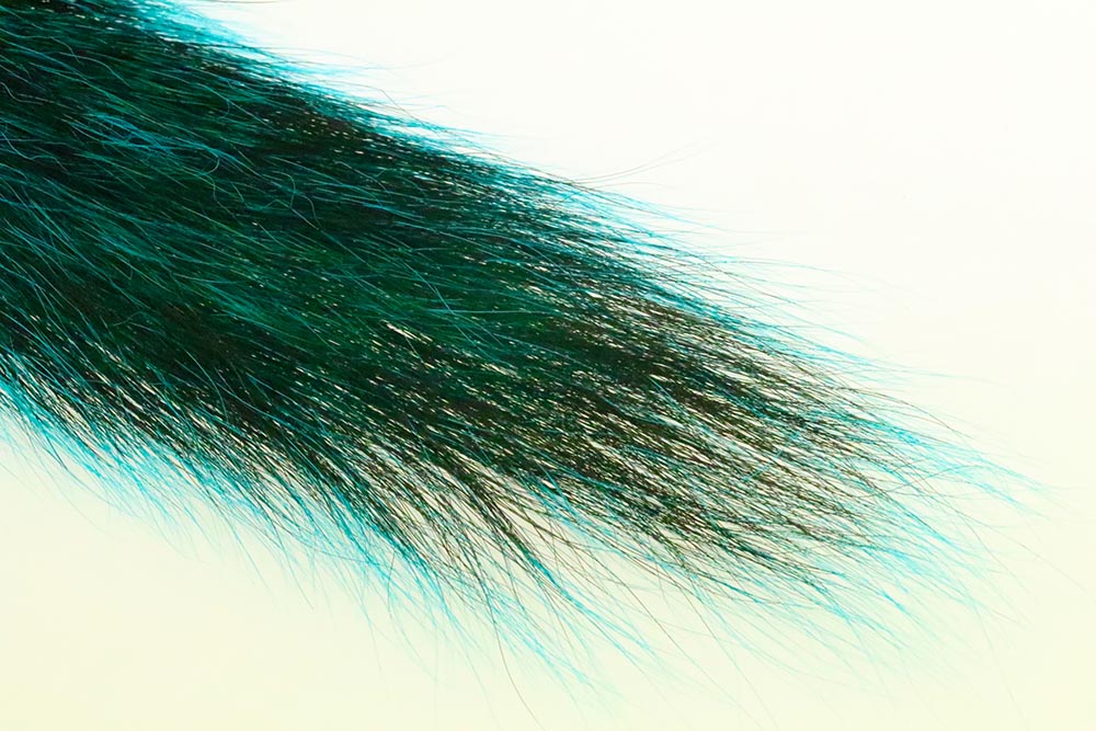 Silver Tip Squirrel Tail - Blue