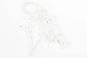 Round Rubber Legs - Clear with specks