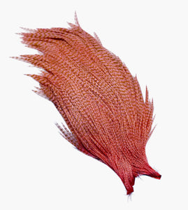 You added <b><u>Ewing #1 rooster cape - Grizzly bleached dyed Salmon pink</u></b> to basket.