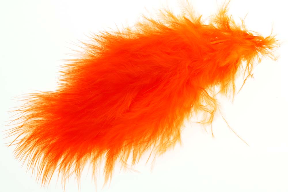 Wolly Bugger Marabou - Fl. Fire Orange