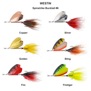 Farveoversigt – Spinstrike Bucktail #6