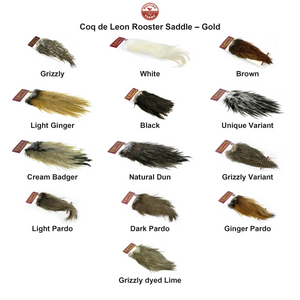 You added <b><u>Whiting Coq de Leon Rooster Saddle – Gold</u></b> to basket.