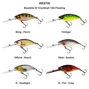 You added <b><u>Buzzbite Dr Crankbait 14G Floating</u></b> to basket.