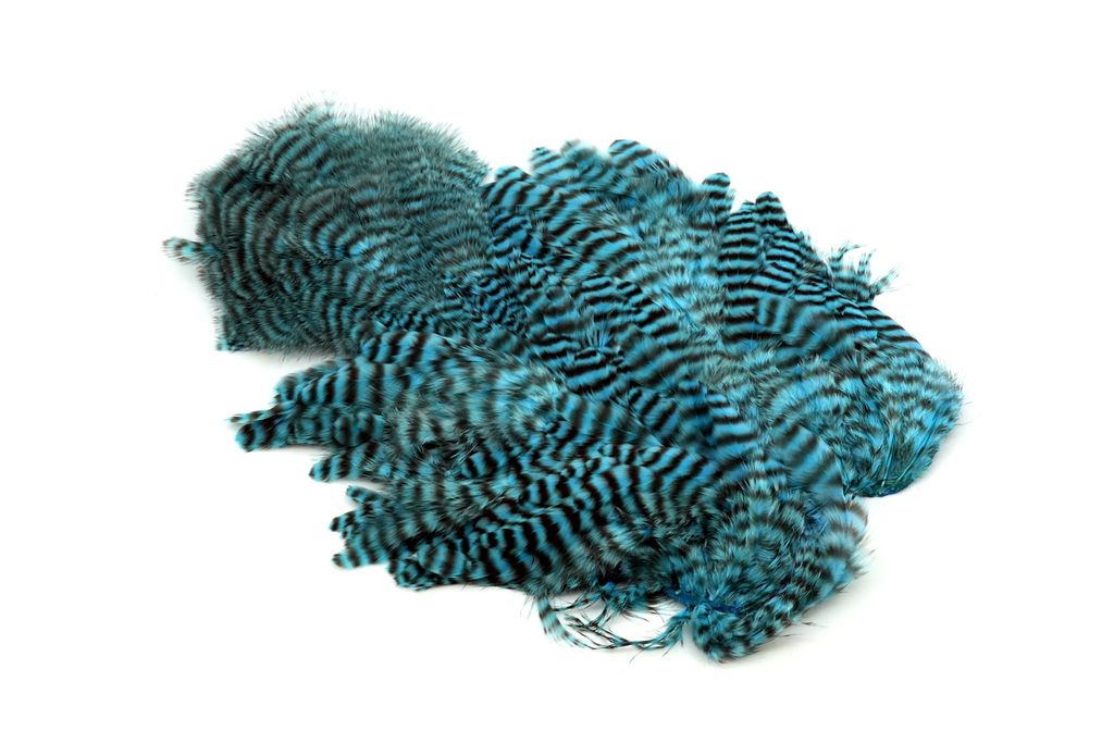 Whiting Rooster Softhackle W Chickabou SH/C Grizzly Silver Dr. Blue