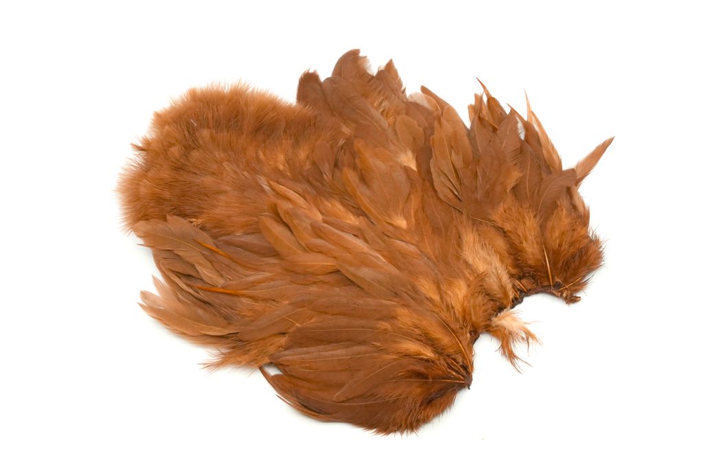 Whiting Rooster Softhackle W Chickabou SH/C - White dyed Brown