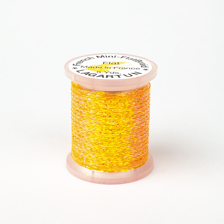 French Mini Flatbraid - Fluo. Orange