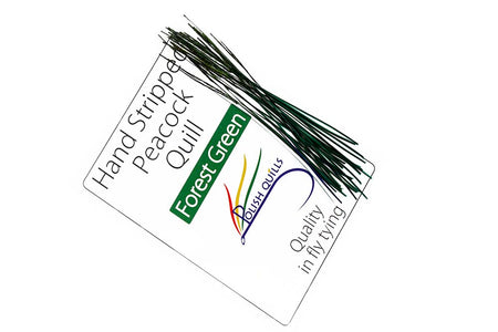 You added <b><u>Hand Stripped Peacock Quill - Forest Green</u></b> to basket.