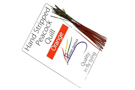 You added <b><u>Hand Stripped Peacock Quill - Orange</u></b> to basket.