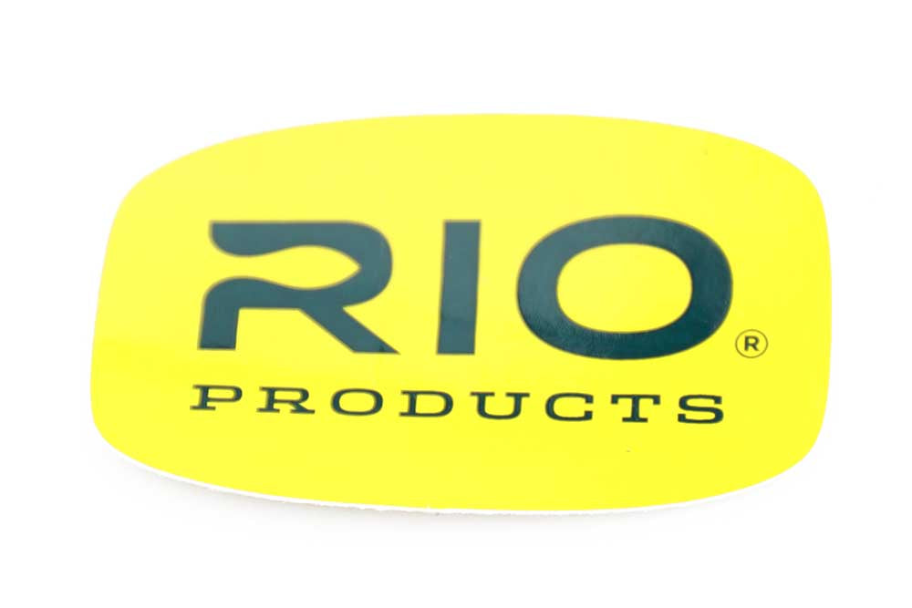 RIO Sticker - Big Oval Yellow/Green tekst 18 x 11 cm