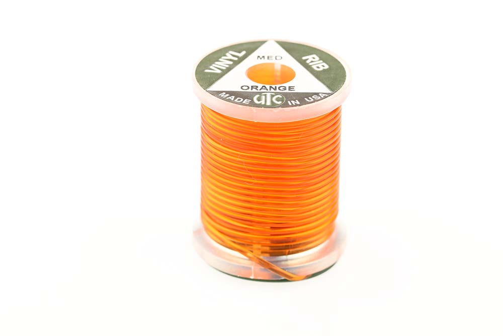Vinyl Rib Orange Fluebinding Tråd Bindetråd Wapsi