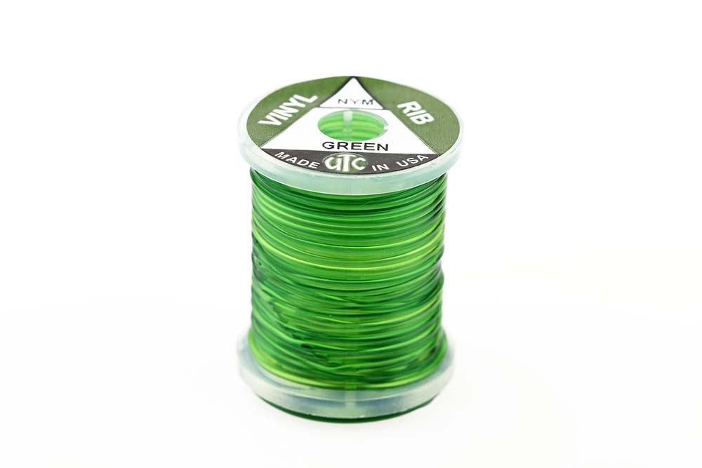 Vinyl Rib Green Grøn Fluebinding Tråd Bindetråd Wapsi