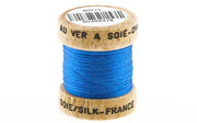 100% Pure French Silk - Silver Doctor Blue
