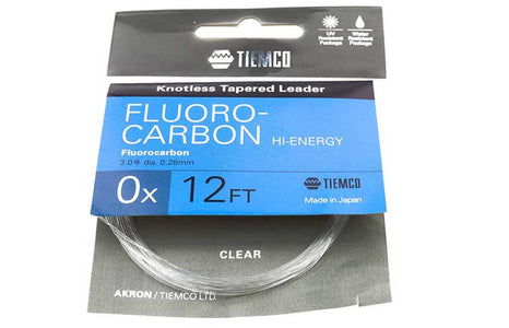 You added <b><u>Tiemco Fluorocarbon Hi-Energy Leader - 12 feet</u></b> to basket.