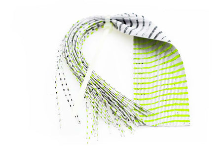 You added <b><u>Barred Round Rubber Legs - White/Black/Chartreuse Green (FL)</u></b> to basket.