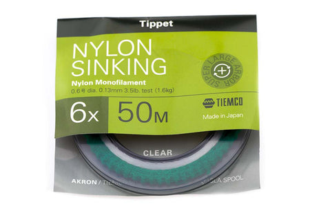 You added <b><u>Tiemco Akron Nylon Sinking - Mono tippet</u></b> to basket.