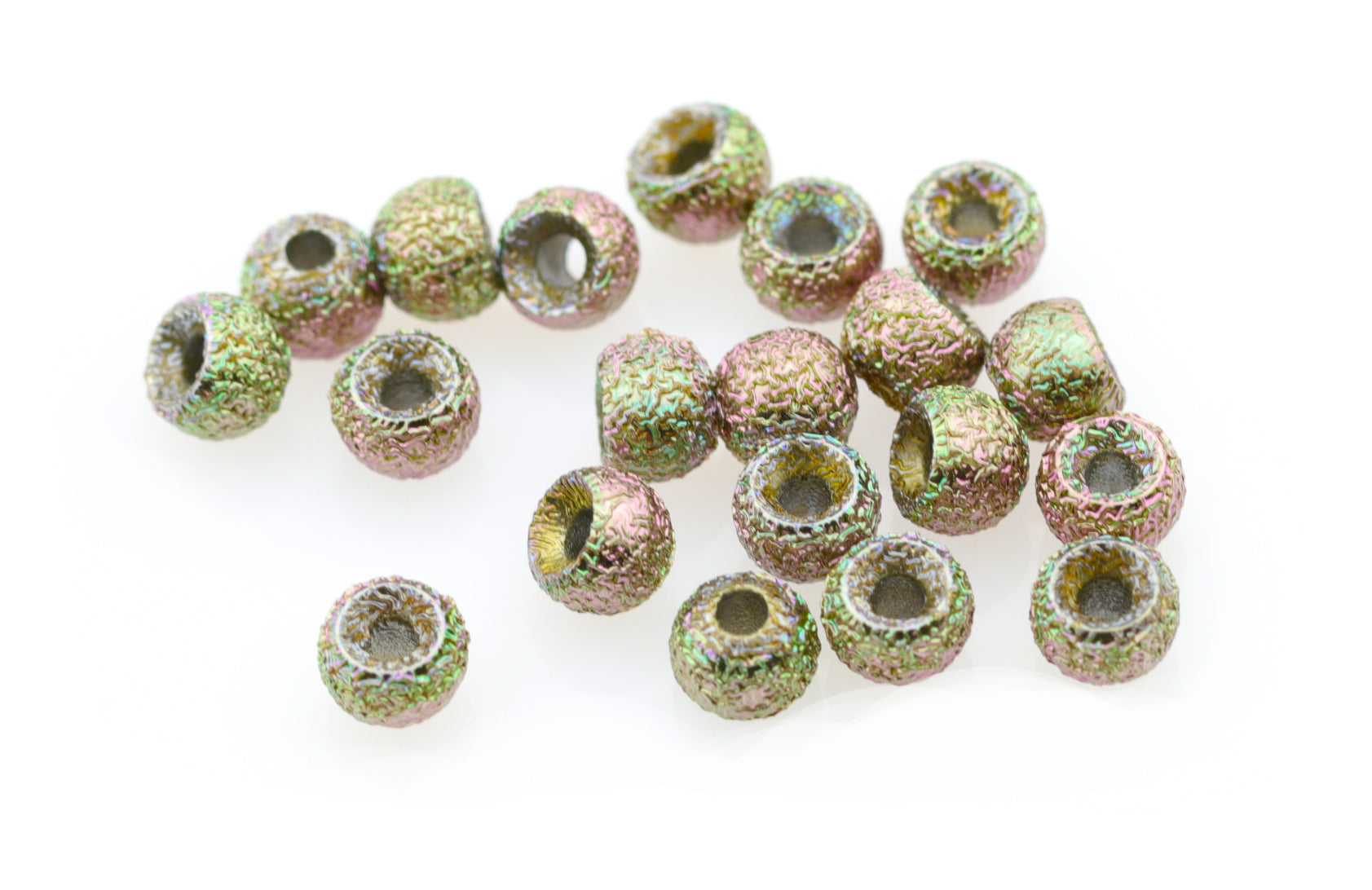 Gritty Tungsten beads - Grey Grit