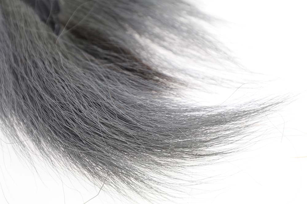 Bucktail Pieces - Shad Gray