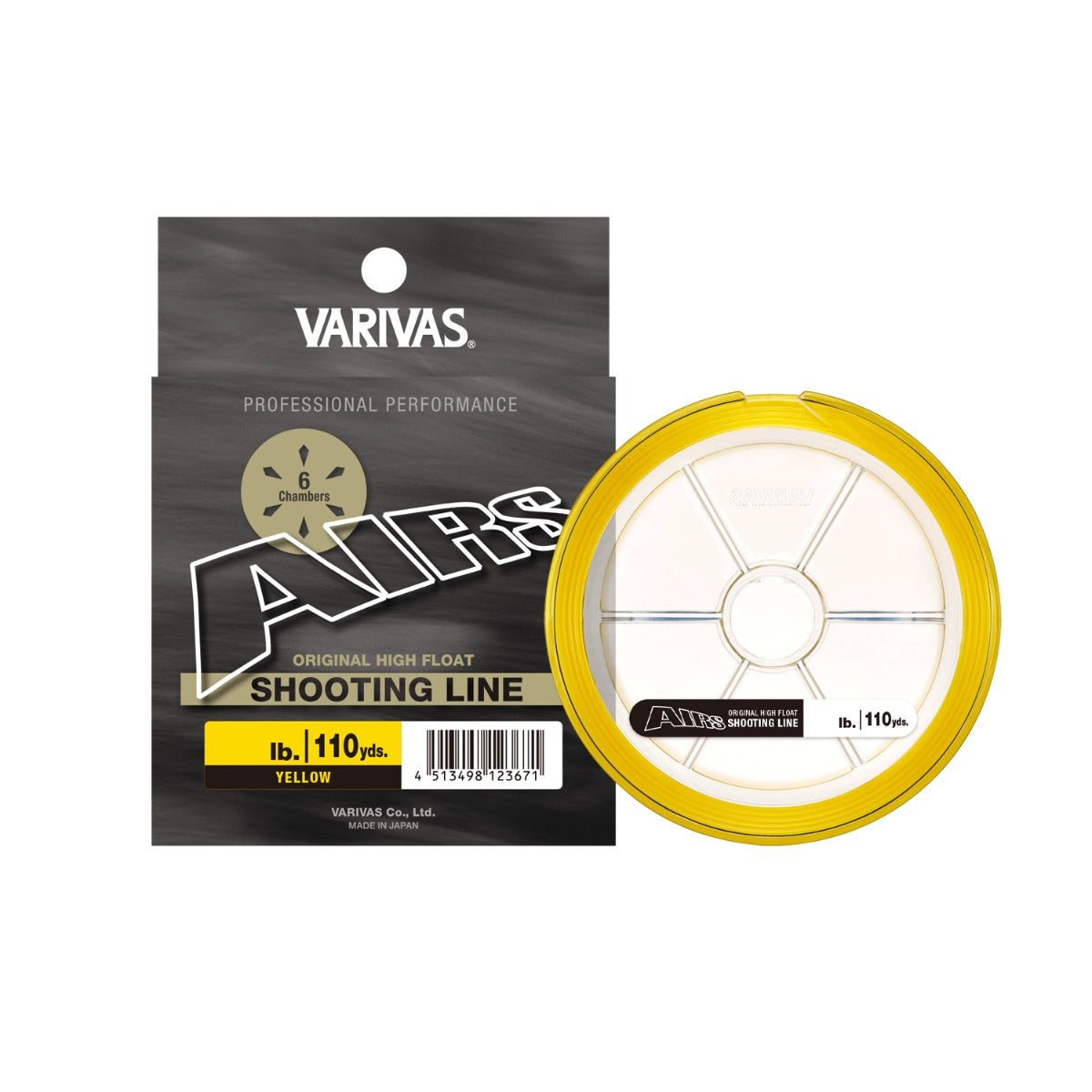 Airs Mono Shooting Line Yellow Fluegrej Skydeliner Varivas