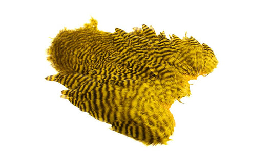 You added <b><u>Whiting Rooster Softhackle W Chickabou SH/C Grizzly dyed Yellow</u></b> to basket.