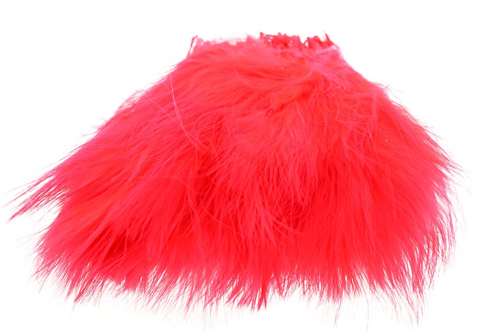 Strung/Blood Quill Marabou - Fl. Red