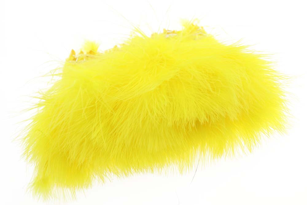 Strung/Blood Quill Marabou - Yellow