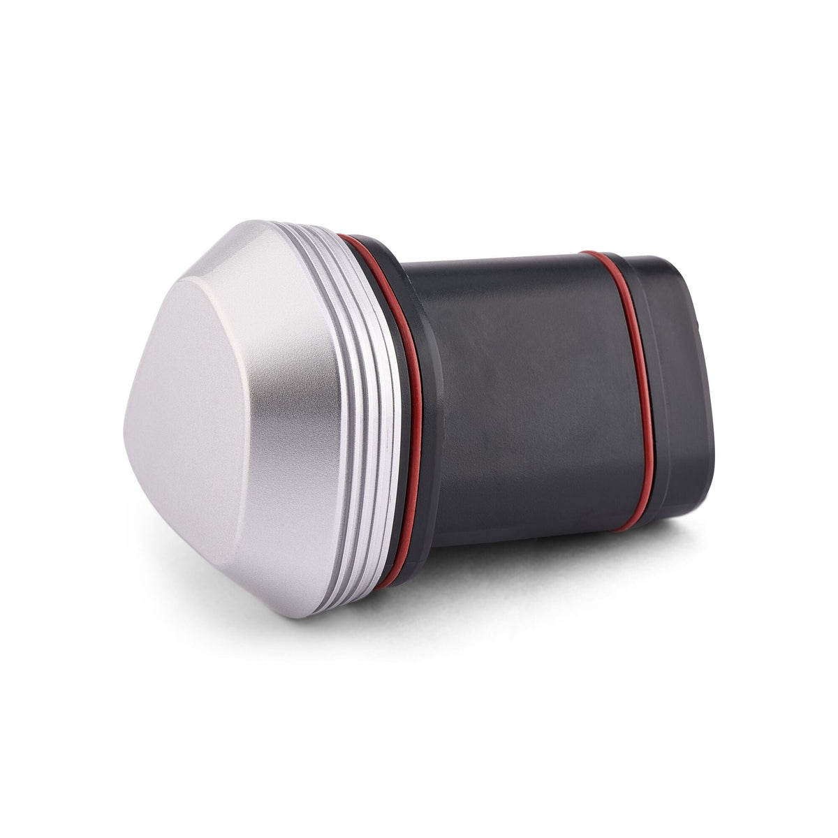 PENN Fathom® Electric Spare Battery with a black battery casing, silver-coloured end cap and red sealing rings.